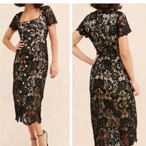Anthropologie Rachel Parcell Lace Midi Dress